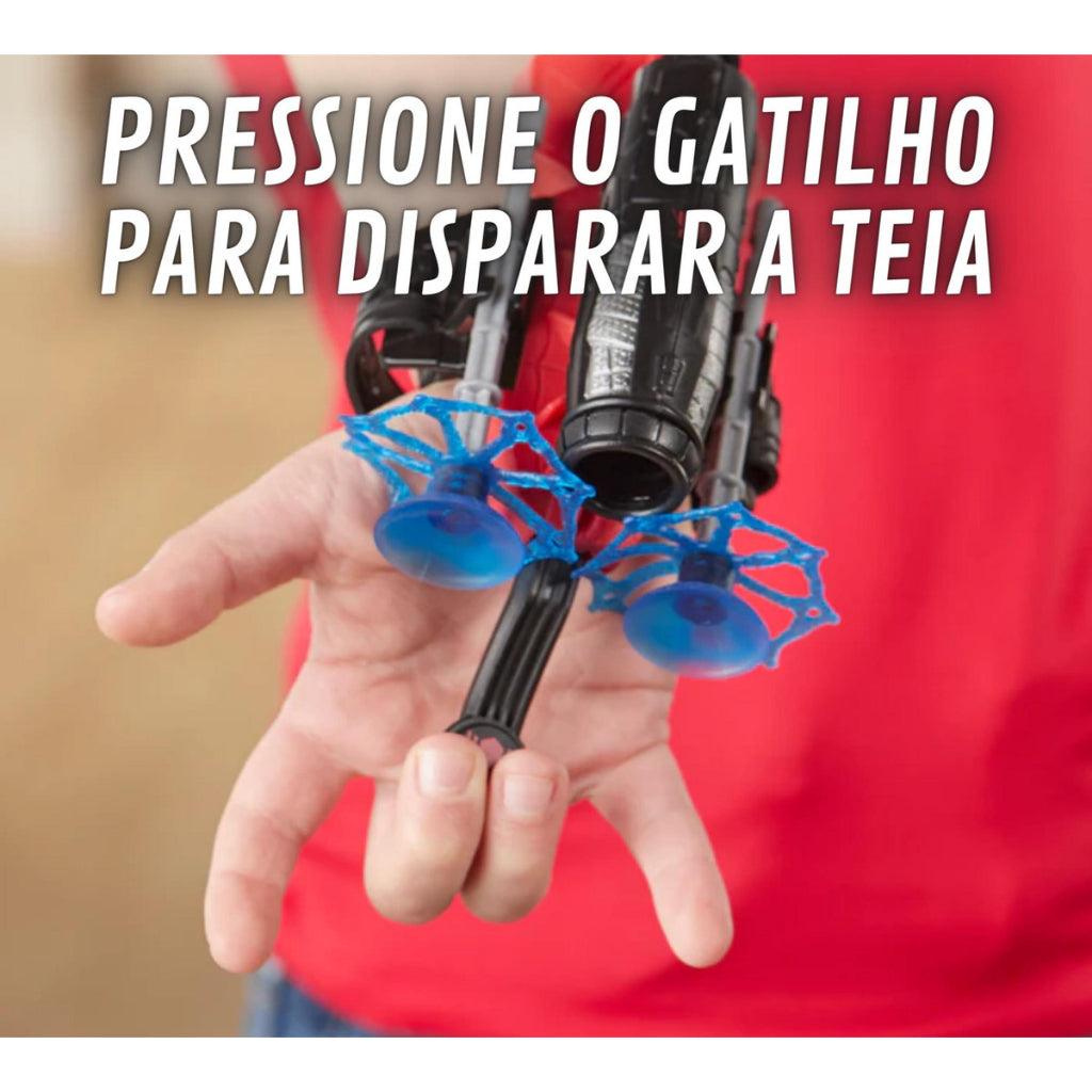 Kit Luva Do Homem Aranha Lança Teia + Máscara COM LED